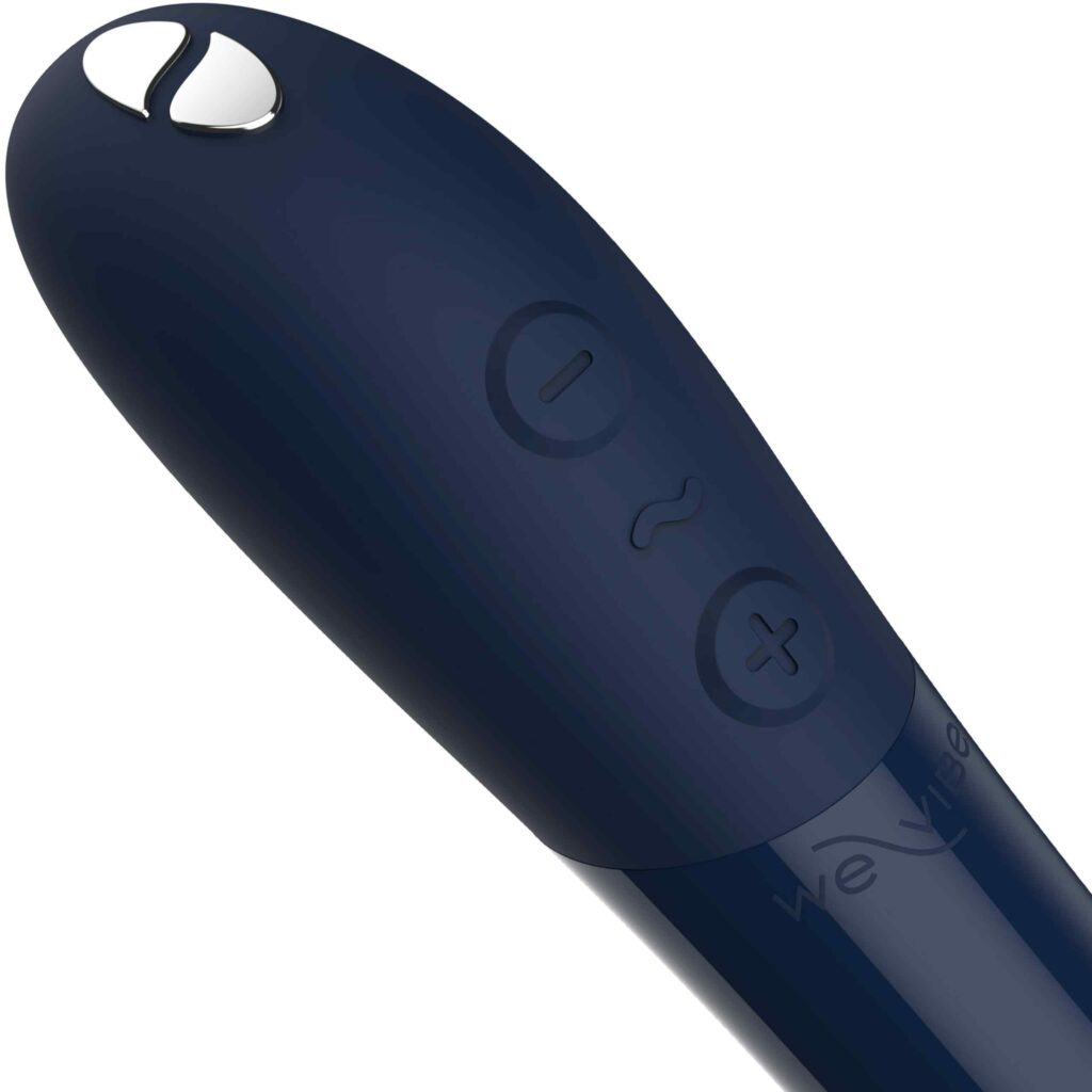 We-Vibe Tango X Bullet Vibrator - Clitor Mini Vibrator - Midnight Blue - product photo on white