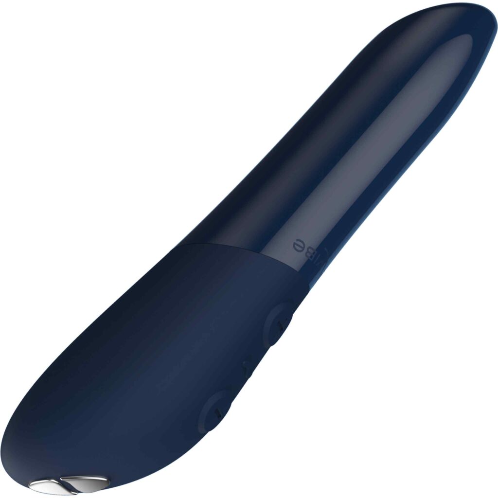 We-Vibe Tango X Bullet Vibrator - Clitor Mini Vibrator - Midnight Blue - product photo on white